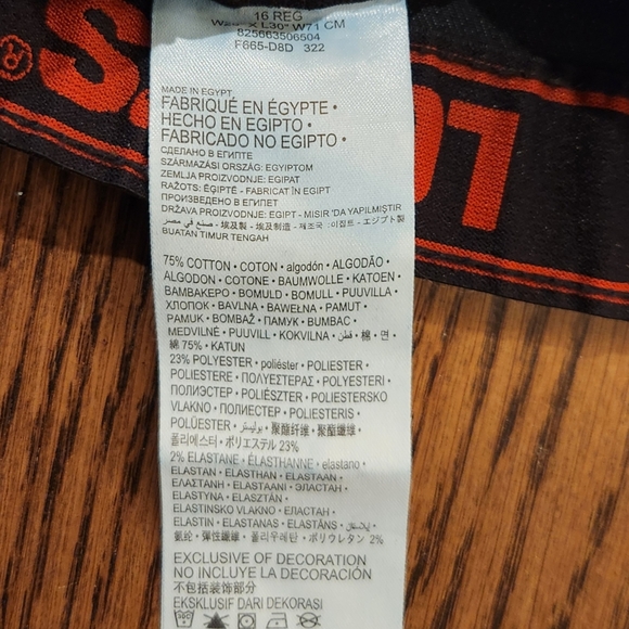 Levi's 514 Straight Performance Boys Jeans | Dark Wash Size 16 Regular 28x30 NWT - Picture 7 of 9